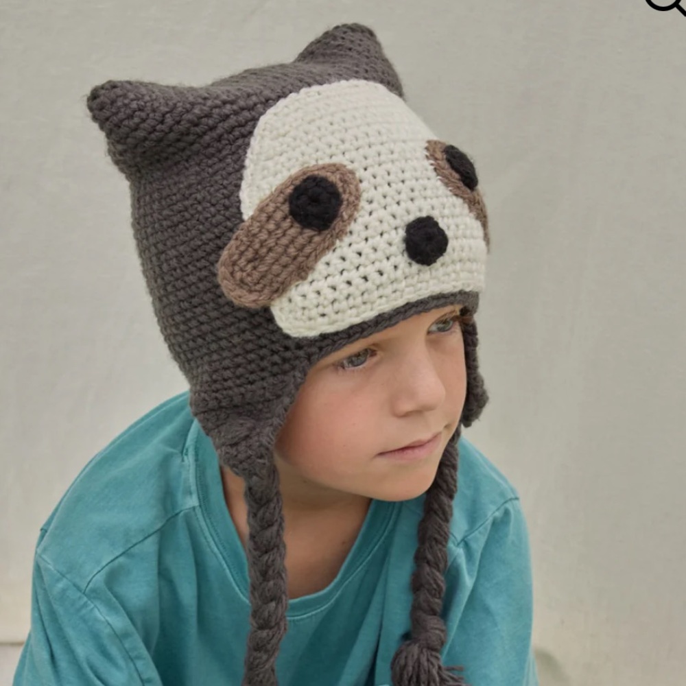 Krochet Kids Sloth Knit Winter Hat Kids One Size (2-7 years) Known Supply
